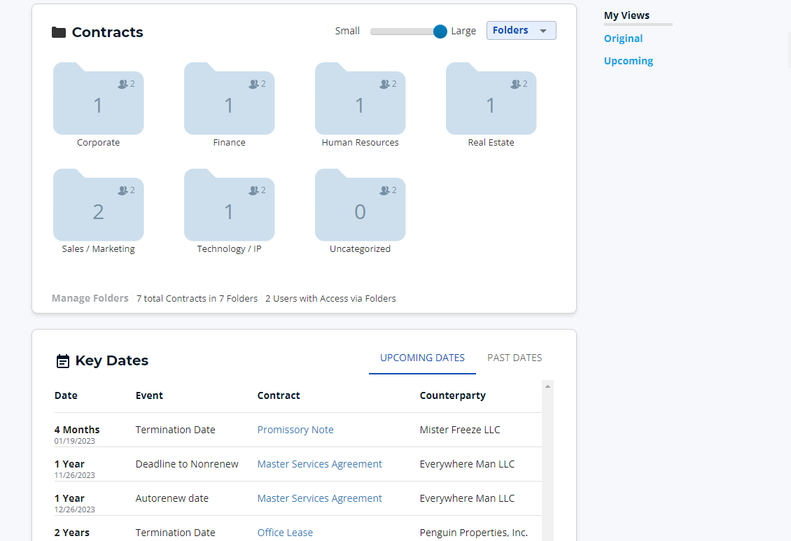 contractsafe dashboard screenshot