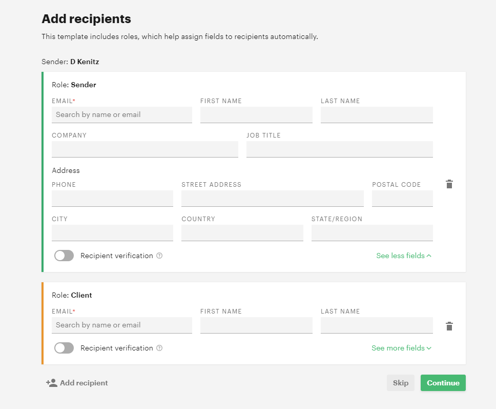 pandadoc getting started page screenshot