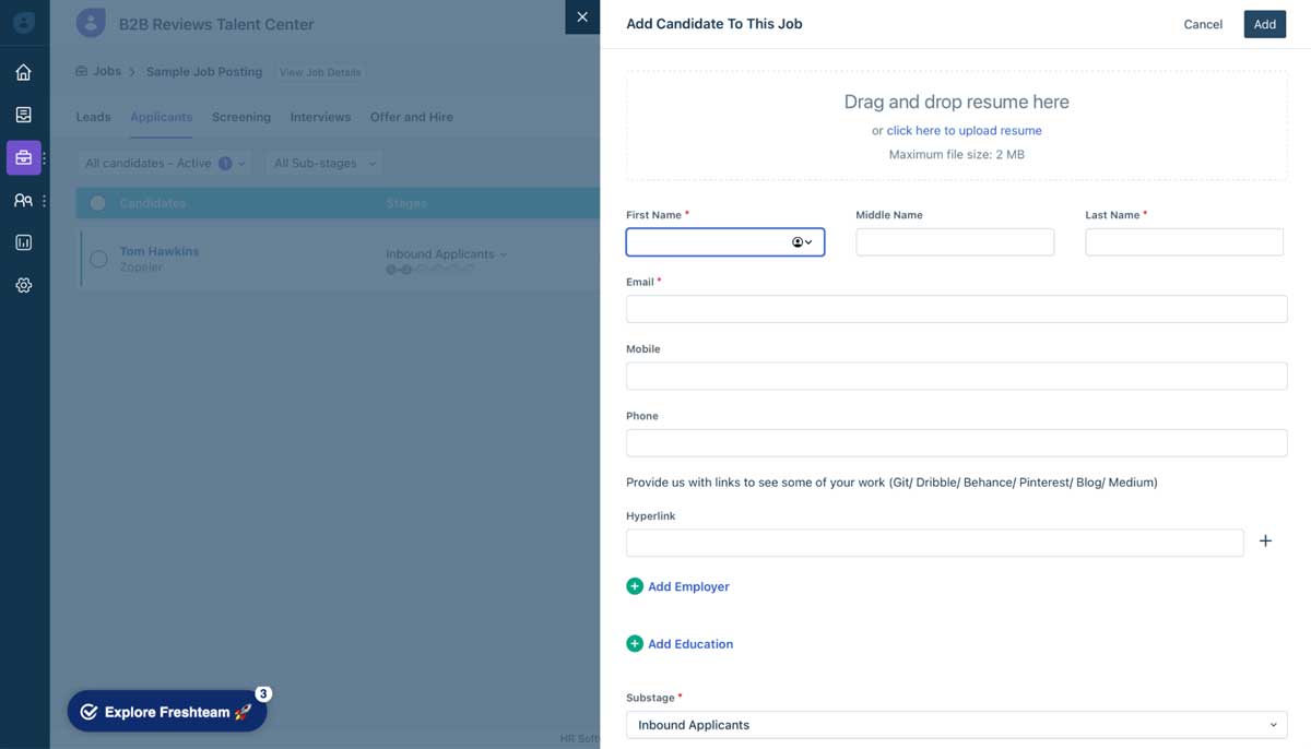 freshteam reports screenshot