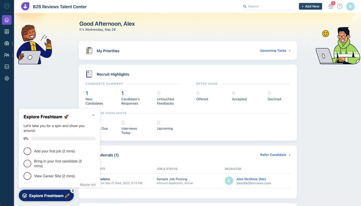 freshteam knowledge base screenshot