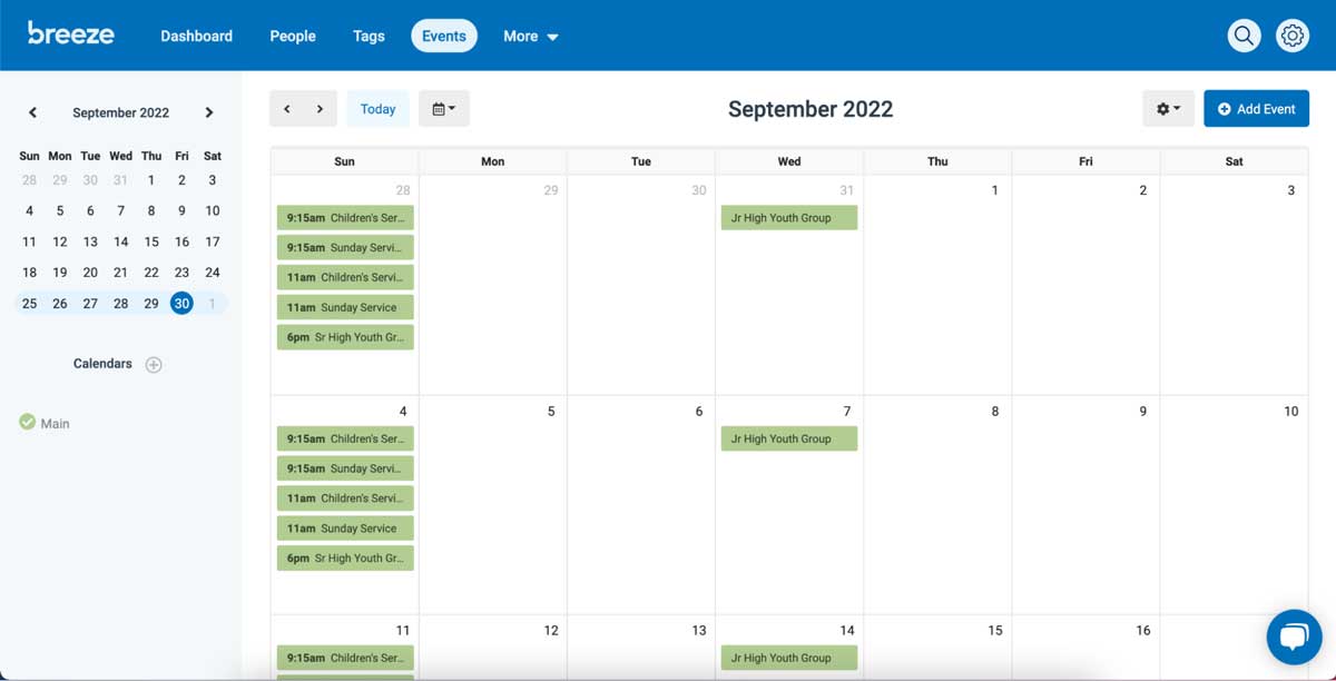 breeze calendar screenshot