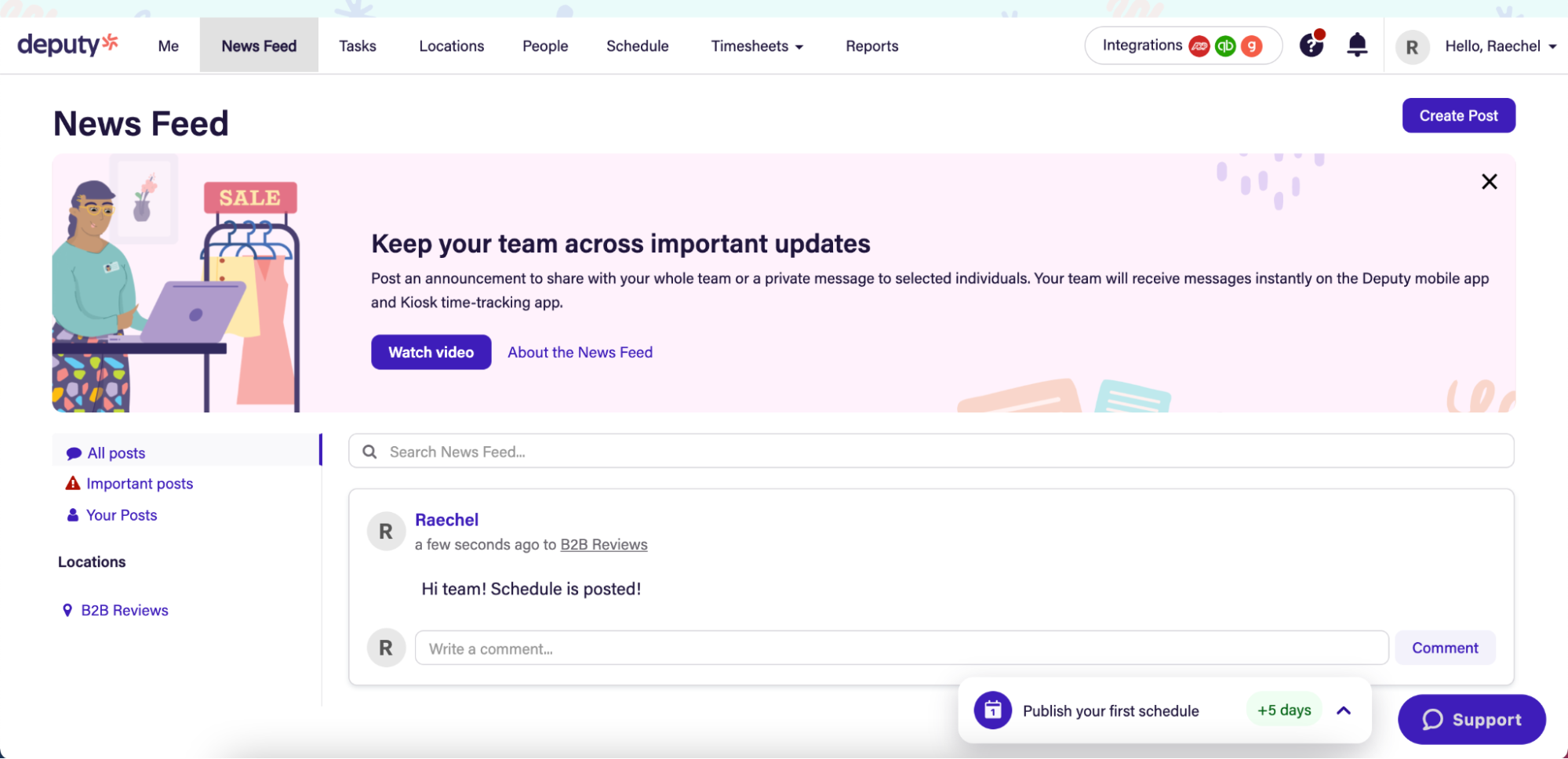 deputy news feed screenshot