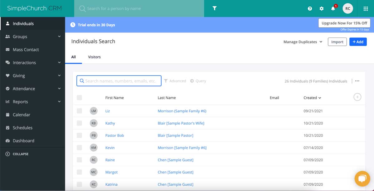 shelby systems member management screenshot
