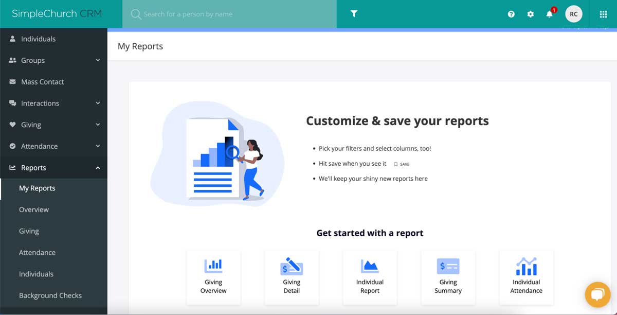 shelby systems reporting overview screenshot