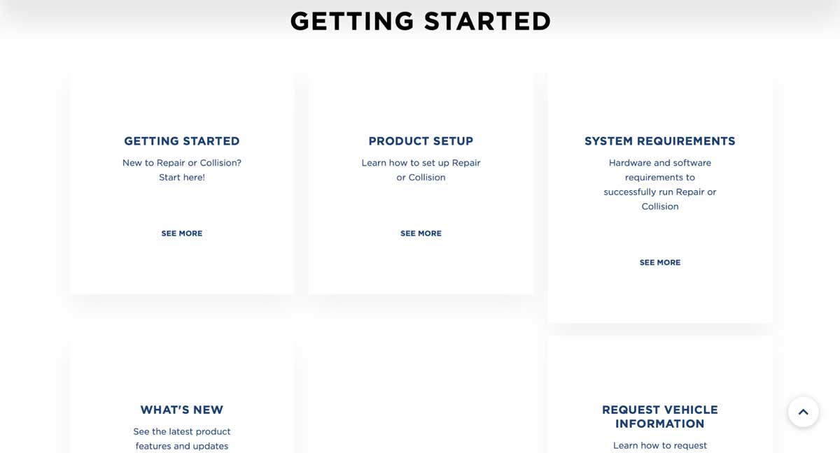 alldata support center screenshot