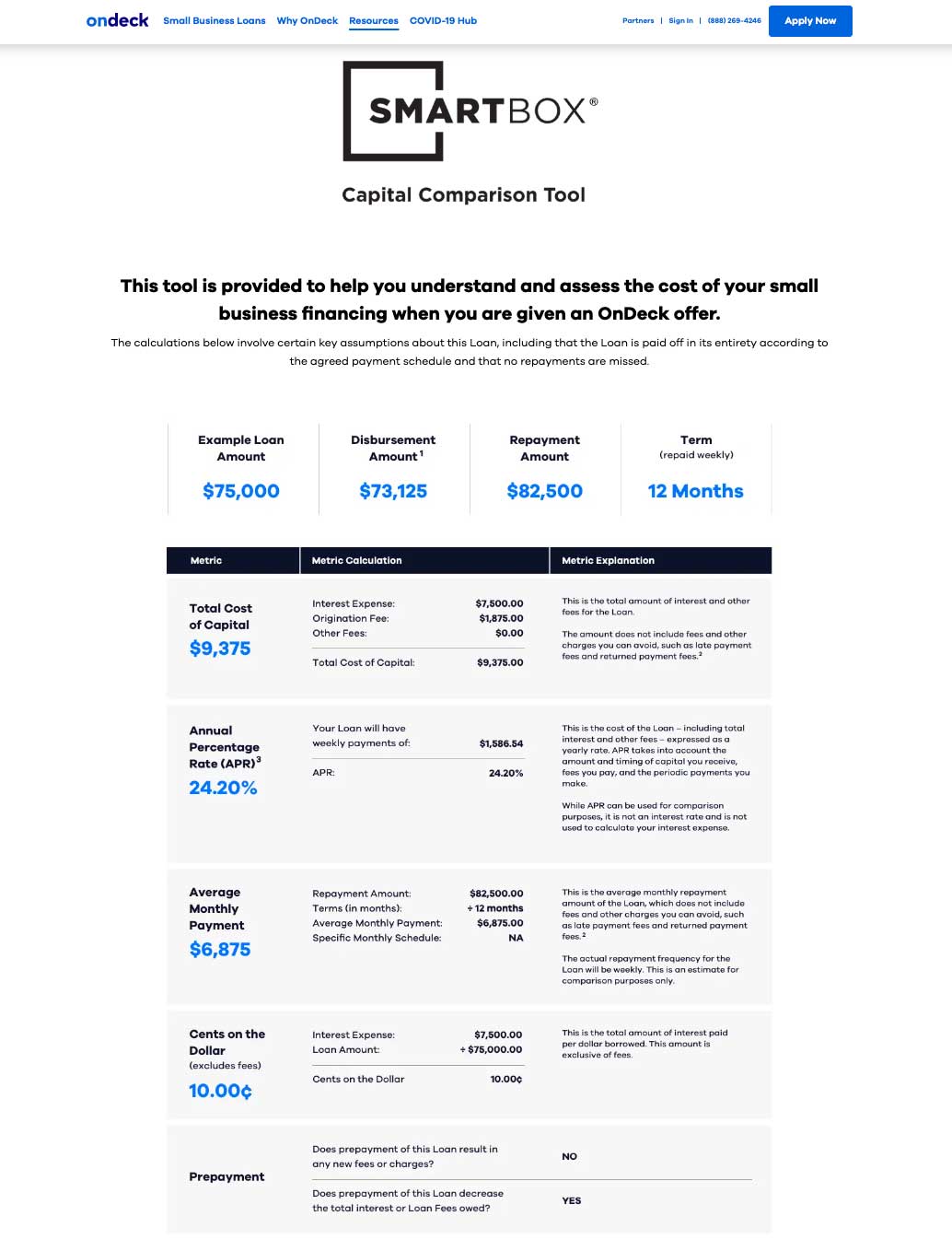 OnDeck Smartbox screenshot