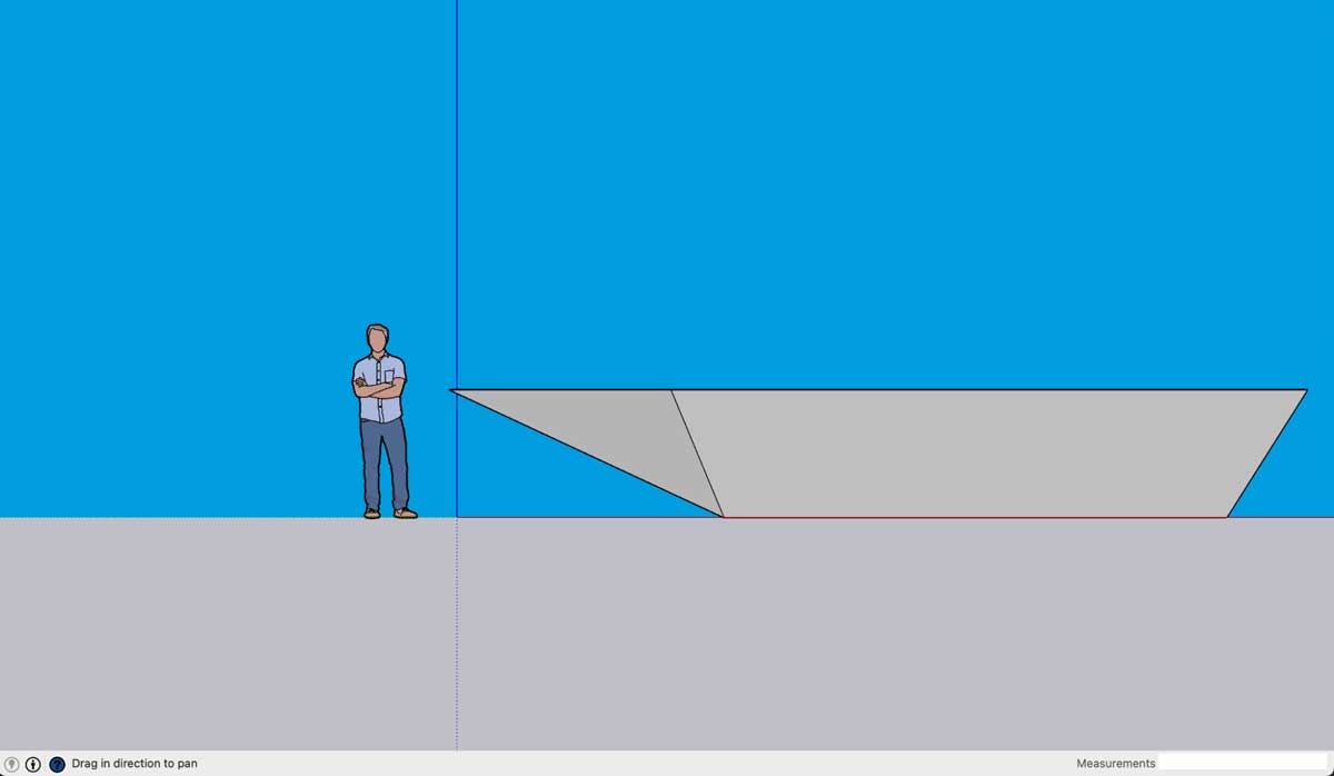 sketchup parallel projection screenshot