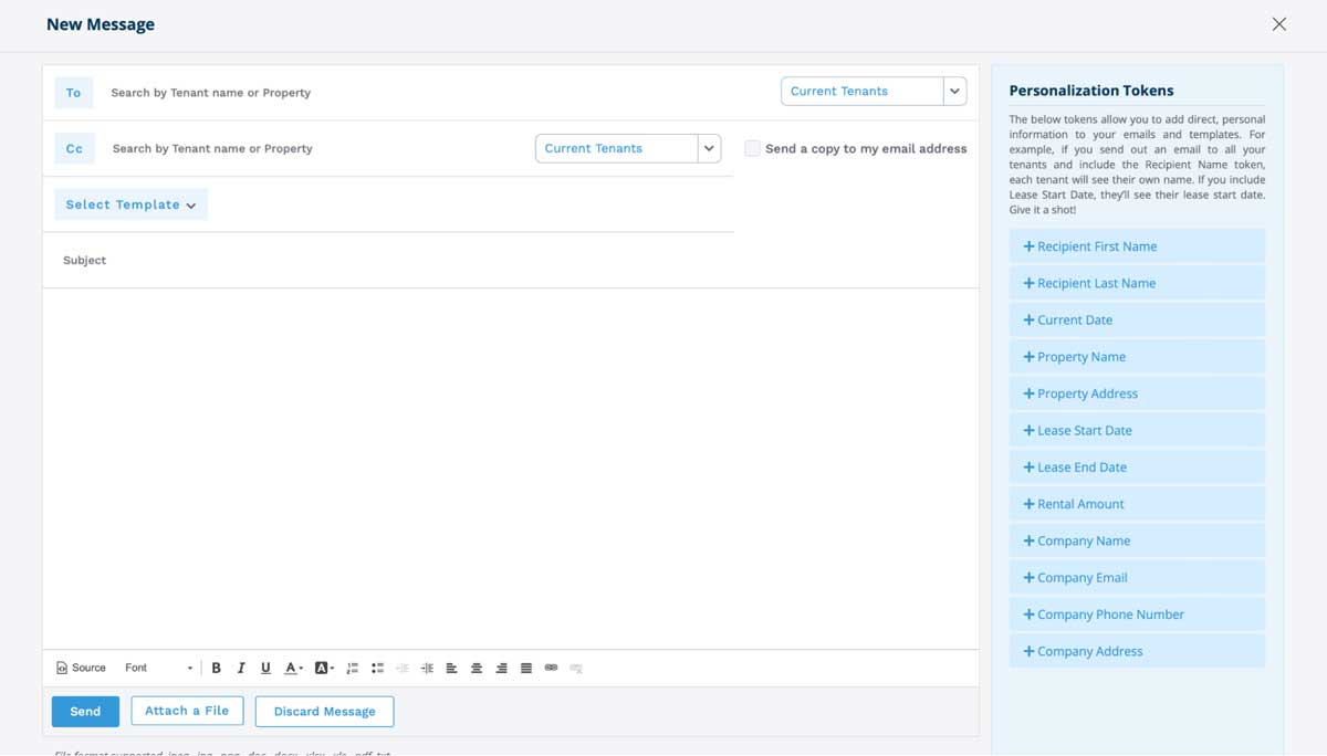 innago messaging tenants screenshot