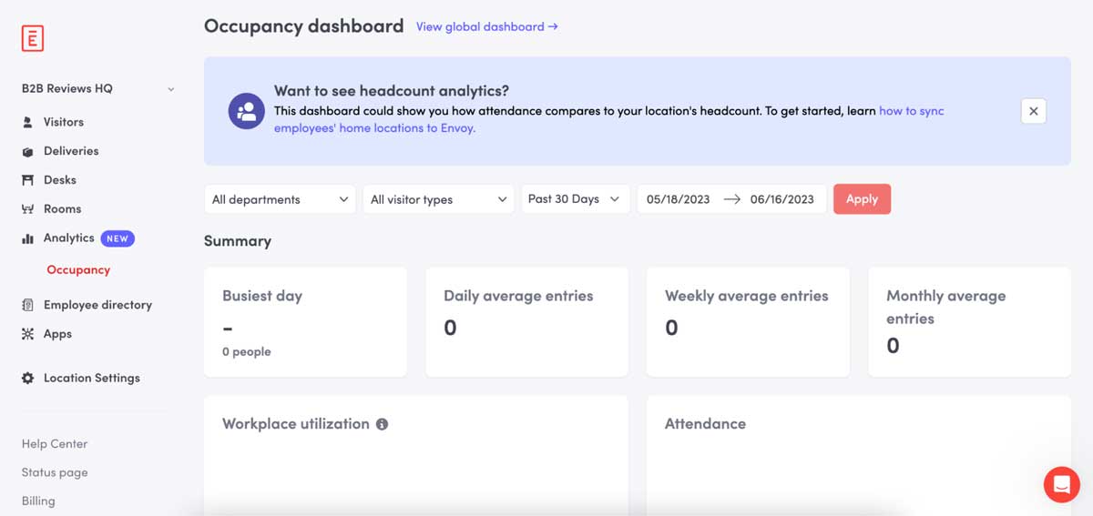 envoy occupancy dashboard screenshot
