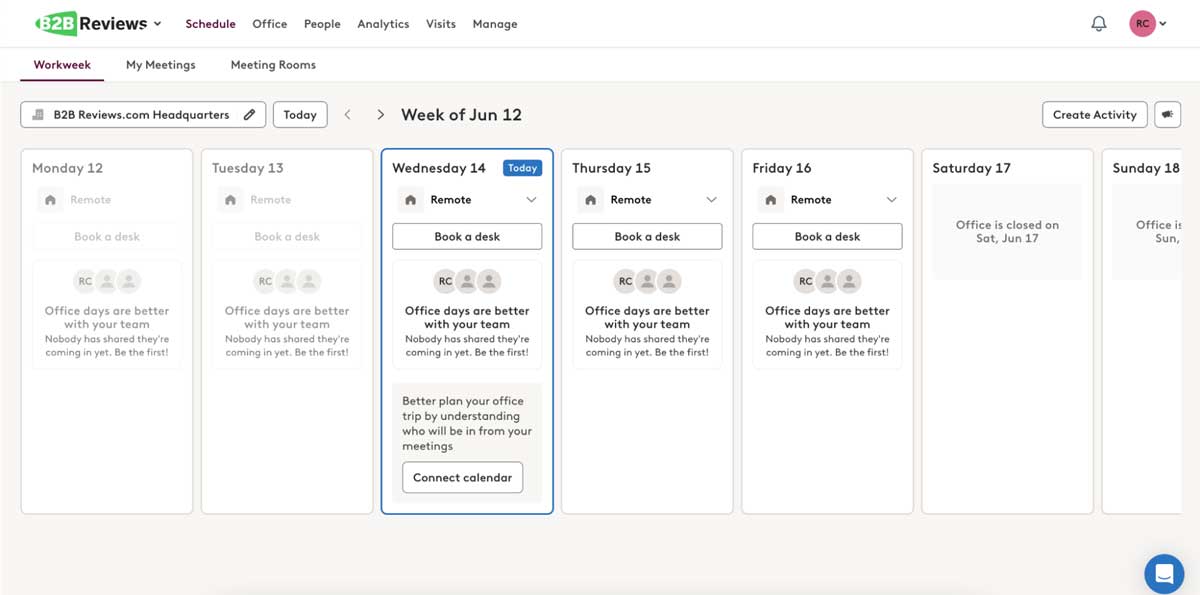 robin main dashboard screenshot