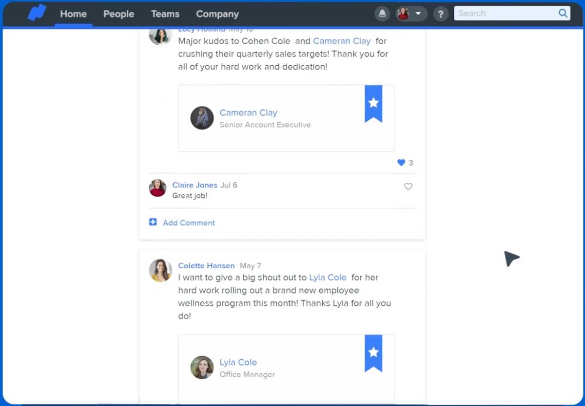 namely news feed screenshot