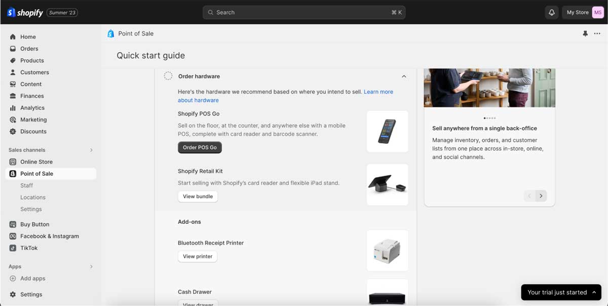 shopify add-ons screenshot
