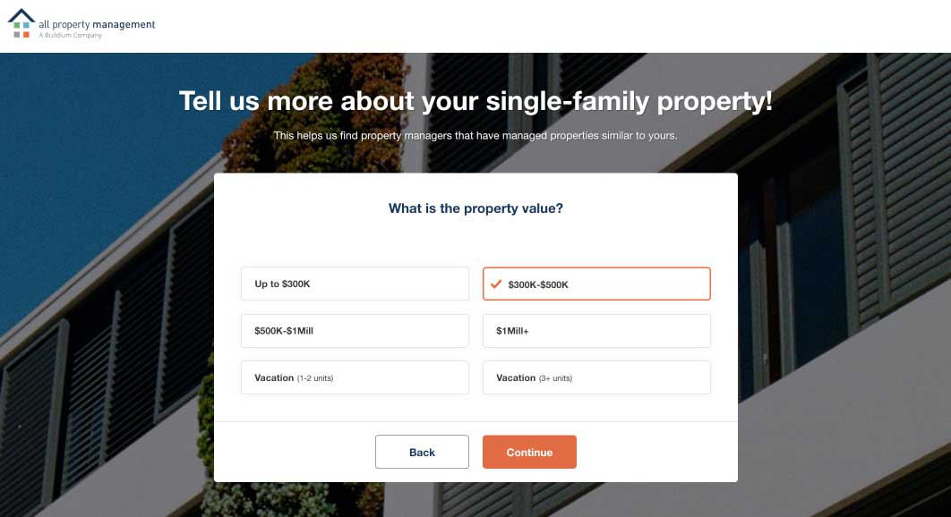 All Property Management property basic information window screenshot