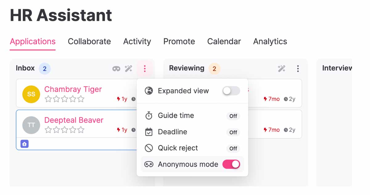 teamtailor candidate tracking screenshot