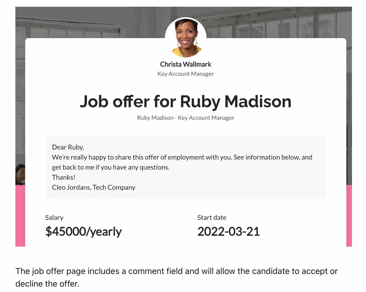 teamtailor candidate tracking screenshot