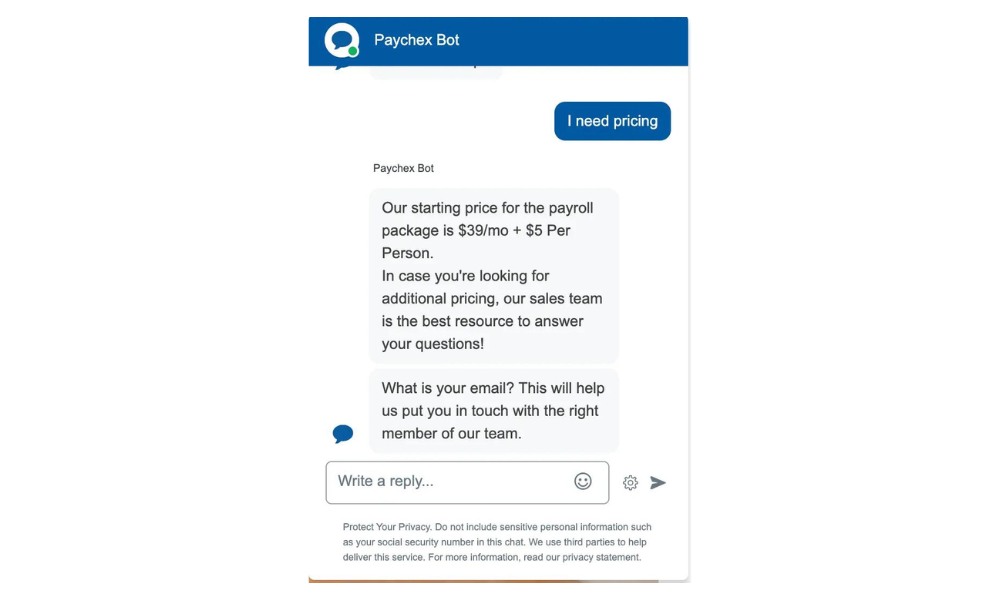 paychex pricing information