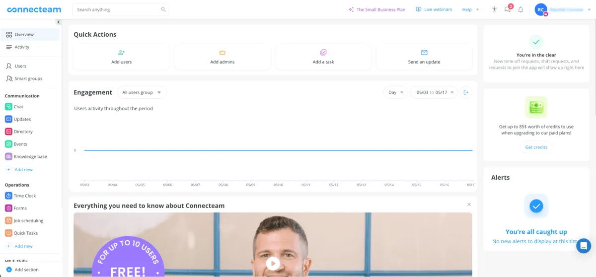 connecteam dashboard