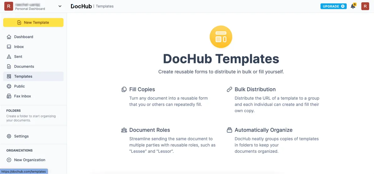 create new documents and templates