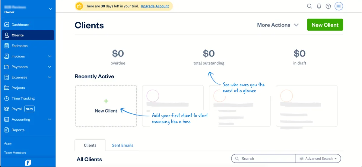 freshbooks accounts receivable