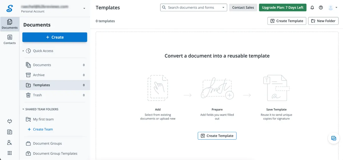 create and share templates signnow