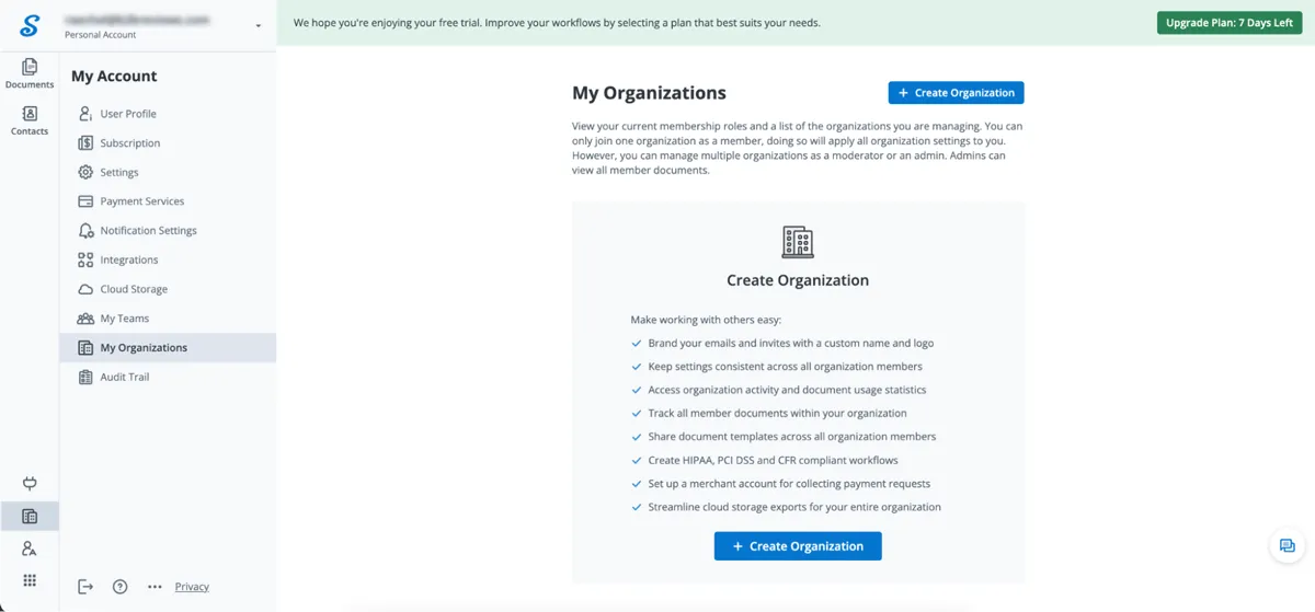 creating an organization with branding