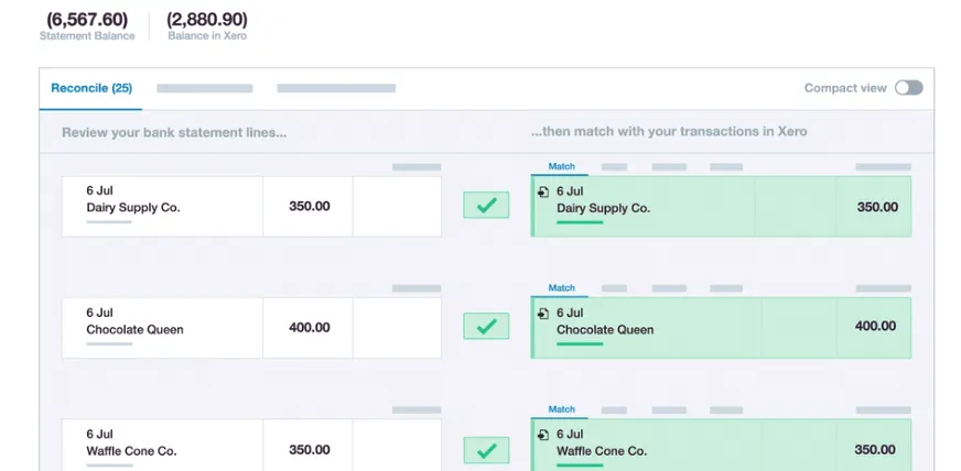 xero bank reconciliation