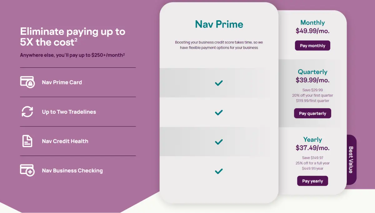nav plans screenshot