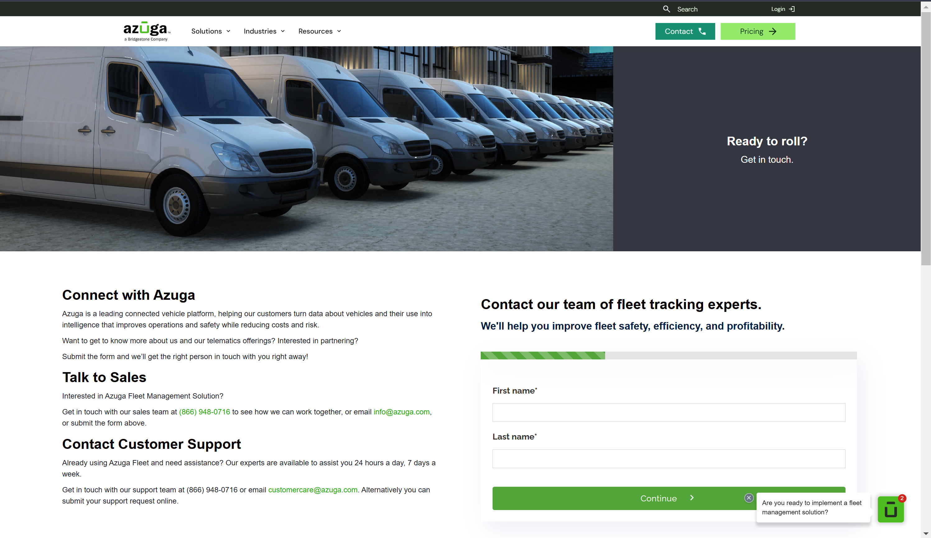 azuga help center screenshot