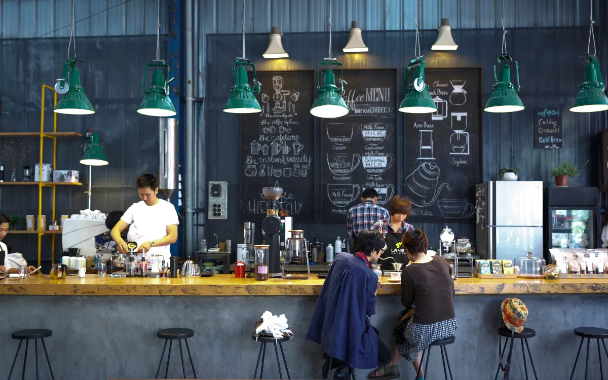 people sitting in a coffee shop, ohio